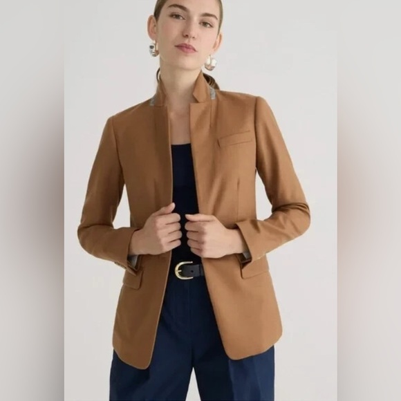 J.Crew Regent Blazer in Camel Wool Flannel , size 12 - Picture 14 of 15
